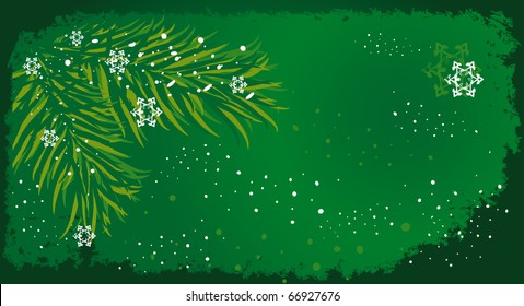 Green christmas abstract background