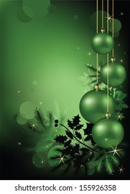 Green Christmas Background