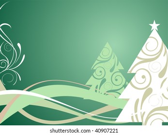 green christmas background