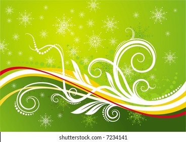 Grüner Weihnachtshintergrund