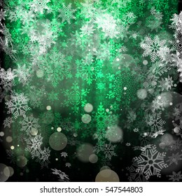 Green christmas background. EPS 10 vector file included