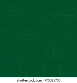 green christmas background. vector illustration.