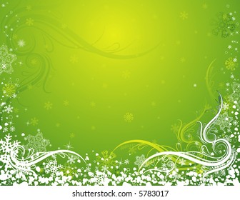 green christmas background, vetor