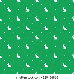 Green Christmas background with white squirrels. Vector texture for web pages, wallpaper, tablecloth, packaging, wrapping paper, textile, background for invitation card or holiday decor.