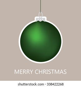 green christmas ball