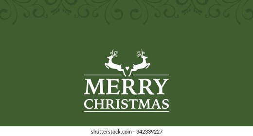 Green Christmas Card