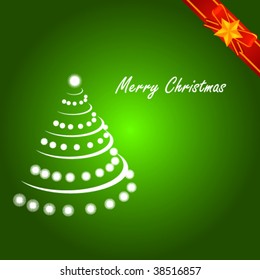Green Christmas card