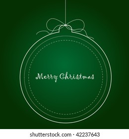 Green Christmas decoration background