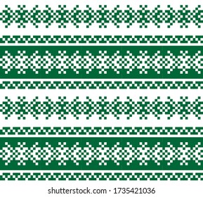 Fondo del patrón de la feria de Navidad verde para textiles de moda, prendas de vestir y gráficos
