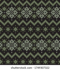 Fondo del patrón de la feria de Navidad verde para textiles de moda, prendas de vestir y gráficos