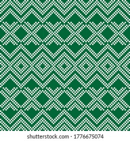 Fondo del patrón de la feria de Navidad verde para textiles de moda, prendas de vestir y gráficos