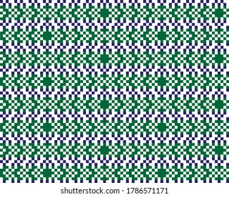 Green Christmas fair isle pattern background for fashion textiles, knitwear and graphics