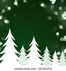 Green Christmas Forest