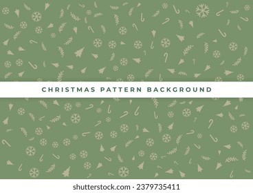 green christmas pattern background design