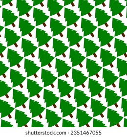 The green Christmas pattern is lined up diagonally. Christmas Festival