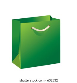 Green Christmas Shopping bag