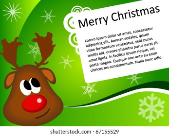 green christmas template; vector (eps10)
