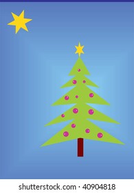 green christmas tree