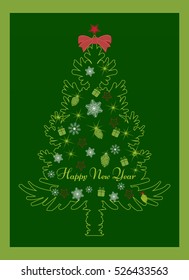 green christmas tree