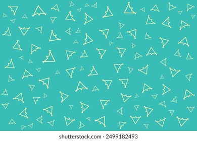 Green Christmas Tree Snowflake seamless background texture, Halloween festival, celebration, gift, present box paper, 
tiffany green color backdrop