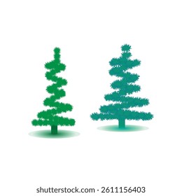 green christmas tree vector design 