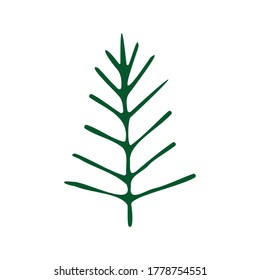 Grüner Weihnachtsbaum. Vektorgrafik 