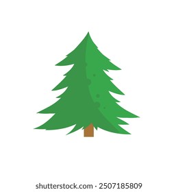 Grüner Weihnachtsbaum - Vektorgrafik