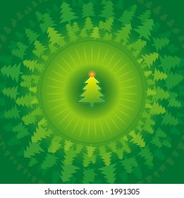 green christmas trees