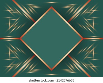 Fondo vectorial de navidad verde con lugar para texto