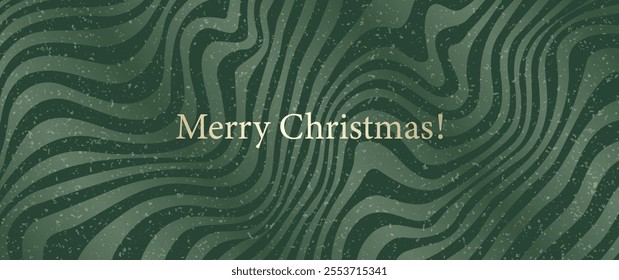 Green Christmas vector illustration with snow for invitation, flyer, banner and poster. Snowy background with waves and swirl pattern. Snowfall. Blizzard. Holiday. Abstract winter wavy background