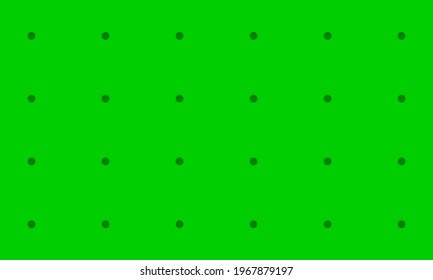 Green Chroma Key Screen Background With Tracking Markers, Vector. Chroma Key Greenscreen With Camera Trackers, Television Studio Green Background.