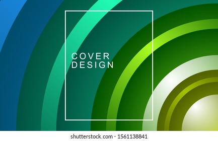 Green Circle Abstract Background vector illustration