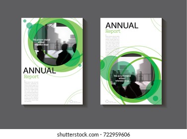 green Circle abstract cover design modern book cover abstract Brochure cover  template,annual report, magazine and flyer layout Vector a4