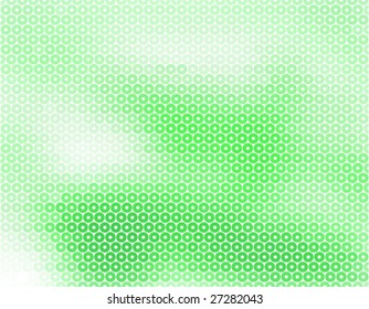 Green circle background