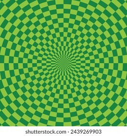 Green circle checkered flag pattern background