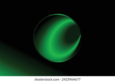 Grüner Kreis Design Logo und Hintergrund