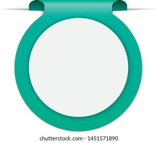 green circle frame for your text