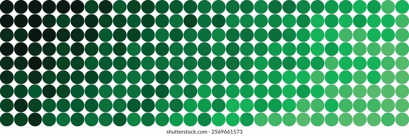 Green Circle Gradient Pattern: Abstract Design