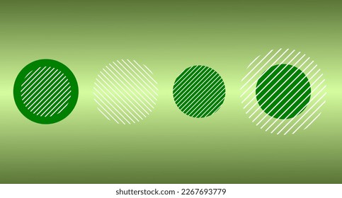 green circle graphic element for website and graphic design, vector illustration abstract object geometry