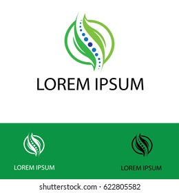 green circle leaf therapy company logo
