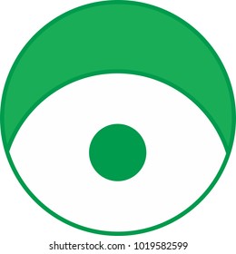 the green circle for logo design