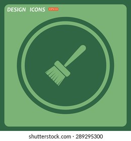 Green circle on a green background with a stroke.