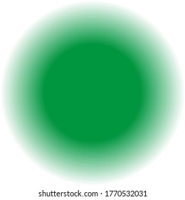 Green circle on transparent white background. Vector illustration EPS 10