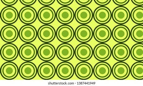 Green Circle Pattern Background Illustration