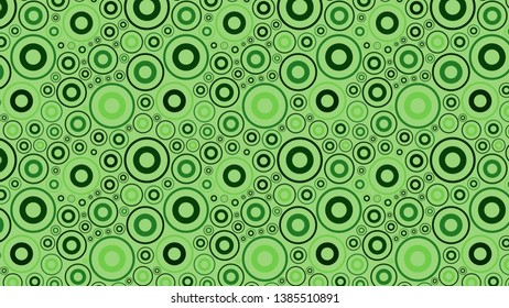 Green Circle Pattern Background Vector
