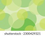Green Circle shape and form. Overlap circle vector pattern. Polka dots pattern. Abstract vector. Simplicity. Backdrop. Gift wrap. Postcard.Graphic design.  Multicolour. Fabric.Pastel. Bubble.Evergreen