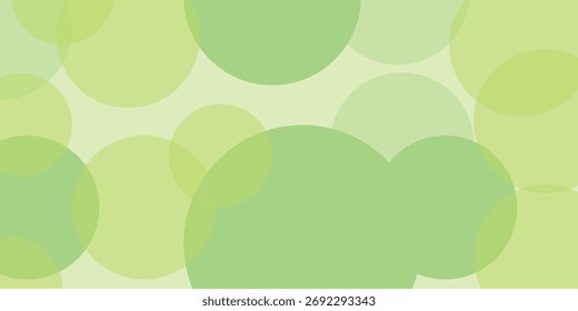 Forma e forma de Círculo Verde. Sobrepor o padrão do vetor do círculo. Padrão de pontos de polka. Vetor abstrato. Simplicidade. Plano de fundo. Envoltório de presentes. 