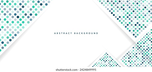 green circle shape pattern background