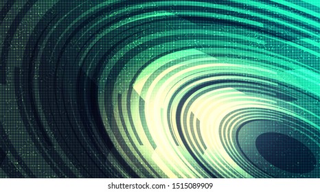 Green Circle Technology Background,Hi-tech Digital and security Concept design,Free Space For text in put,Vector illustration.