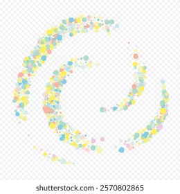 Green Circle Top Transparent Background. Independence Dust Texture. Happy Rain Card. Rainbow Shine Abstract Wallpaper.